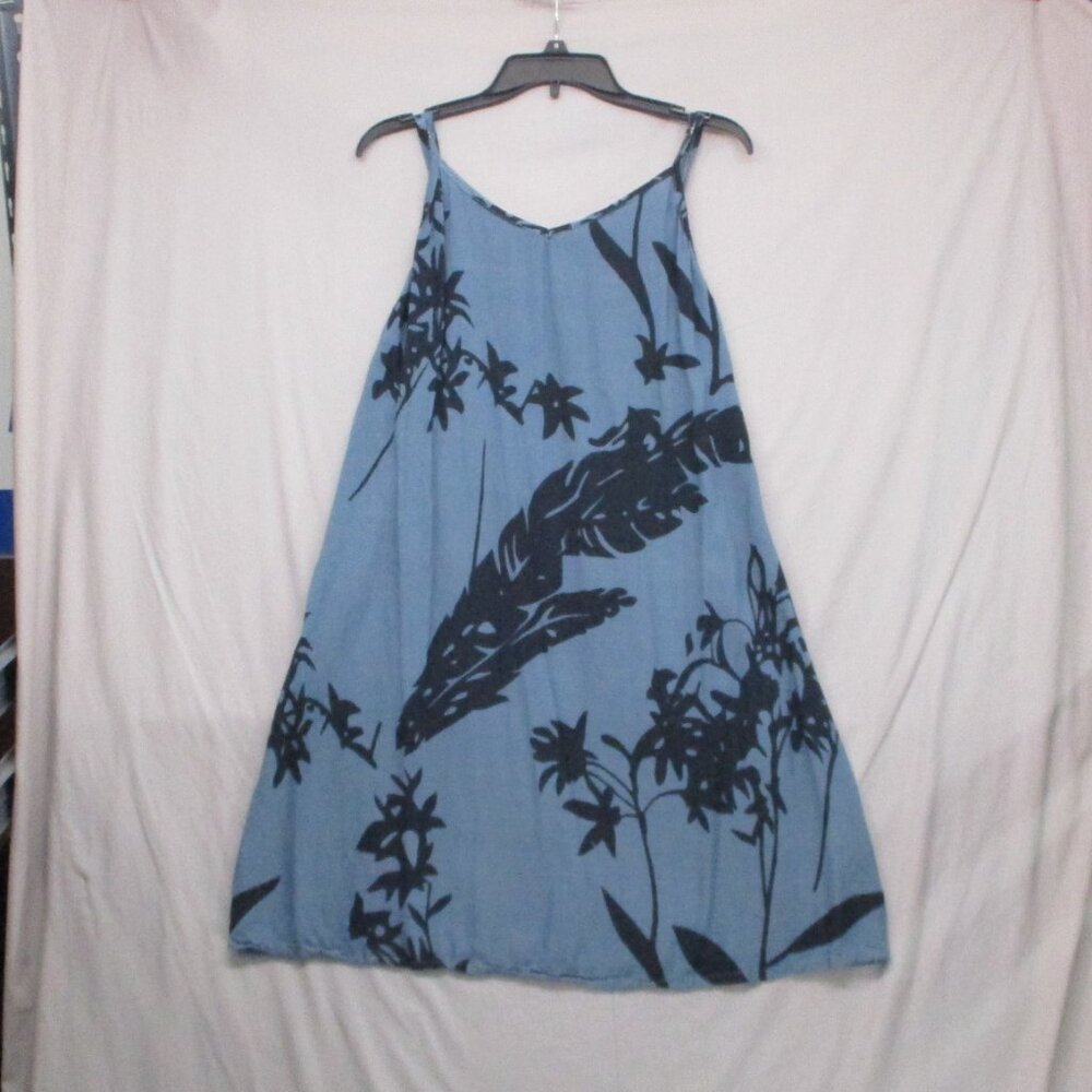 Napua Collection Sundress‎ Hawaii Floral Flowy Blue/Gray Women Size | S/M